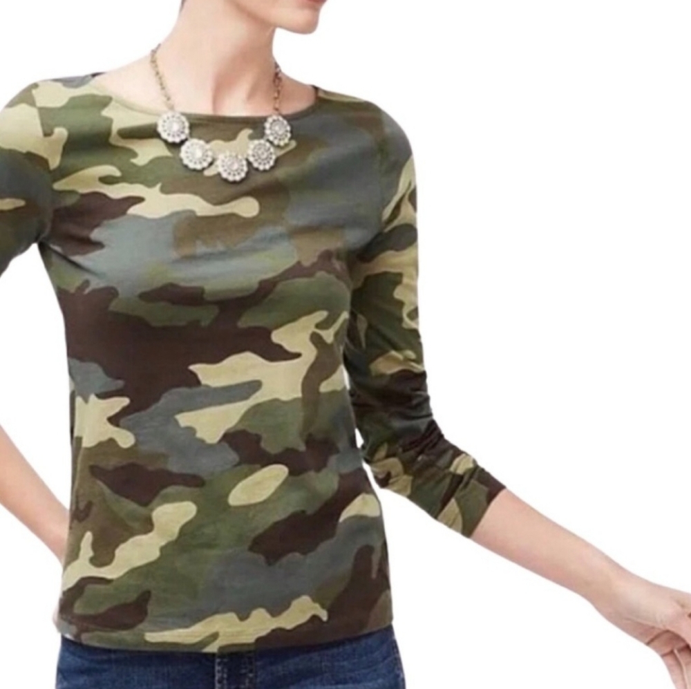 J. Crew Factory Artist Camo Tee Size Small
